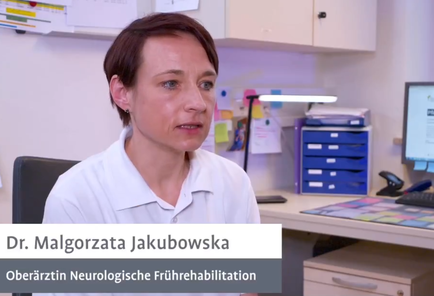 Dr. Malgorzata Jakubowska im Arztzimmer 2022